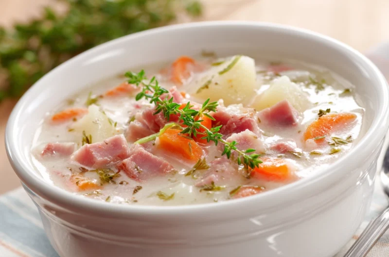 Cheesy Ham Chowder Soup