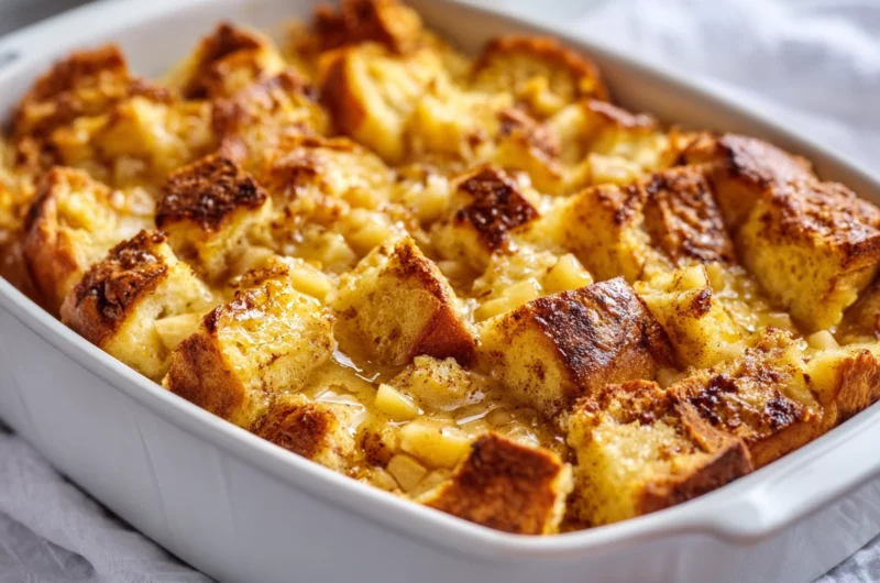 Soft, Sweet, and Comforting Cinnamon Apple French Toast Casserole
