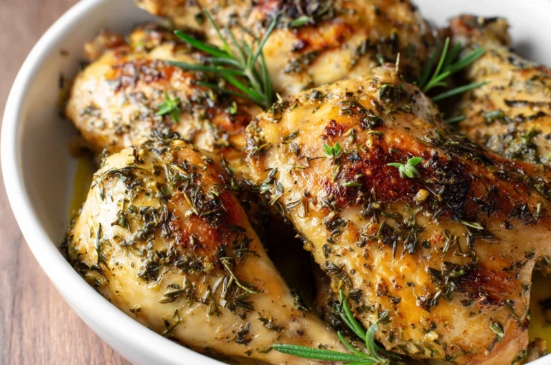 Quick garlic herb chicken recipe
