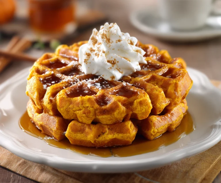 pumpkin spice waffles
