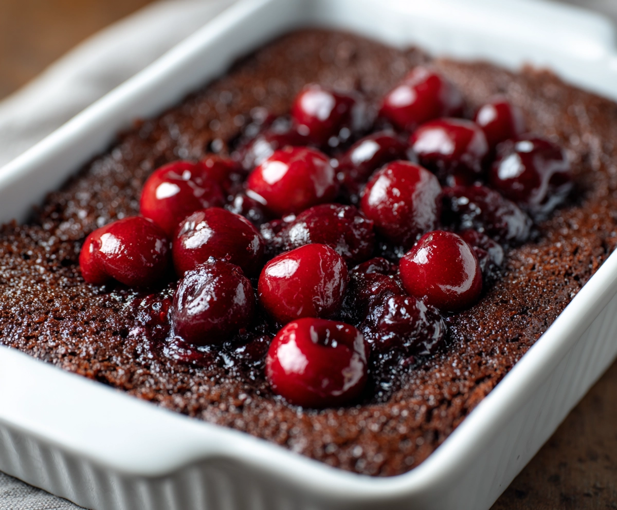 Chocolate Cherry Dump Cake