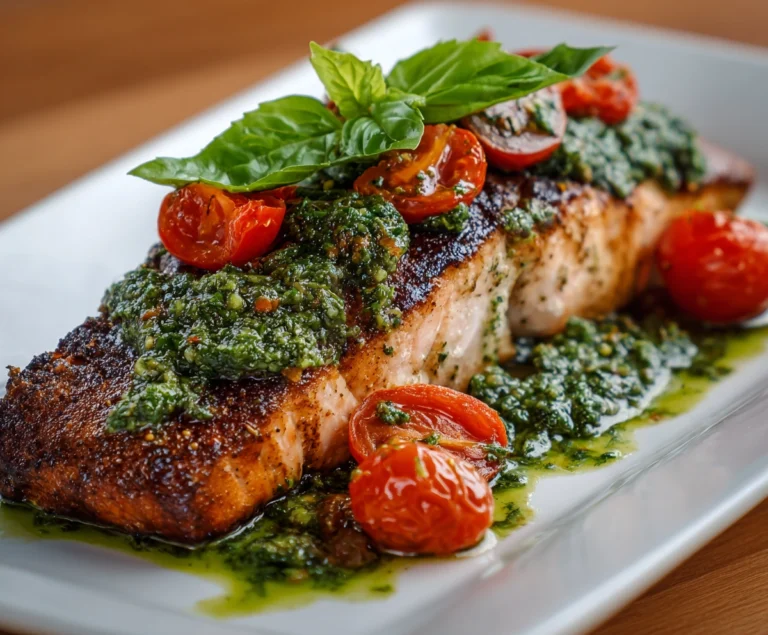 basil pesto salmon