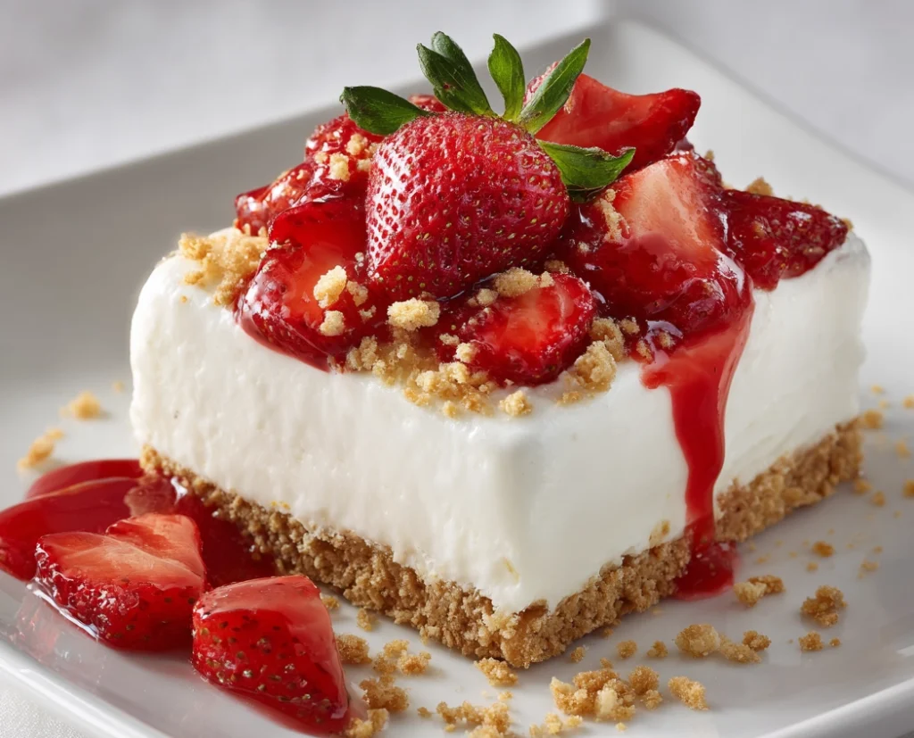 berrylicious strawberry crunch cheesecake delight