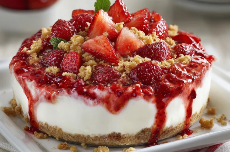 The Ultimate Berrylicious Strawberry Crunch Cheesecake Recipe