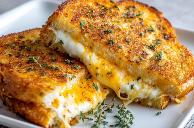 Perfectly Golden Air Fryer Grilled Cheese in Minutes