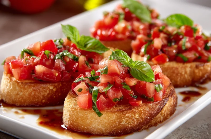 Simple Bruschetta Recipe with a Burst of Flavor