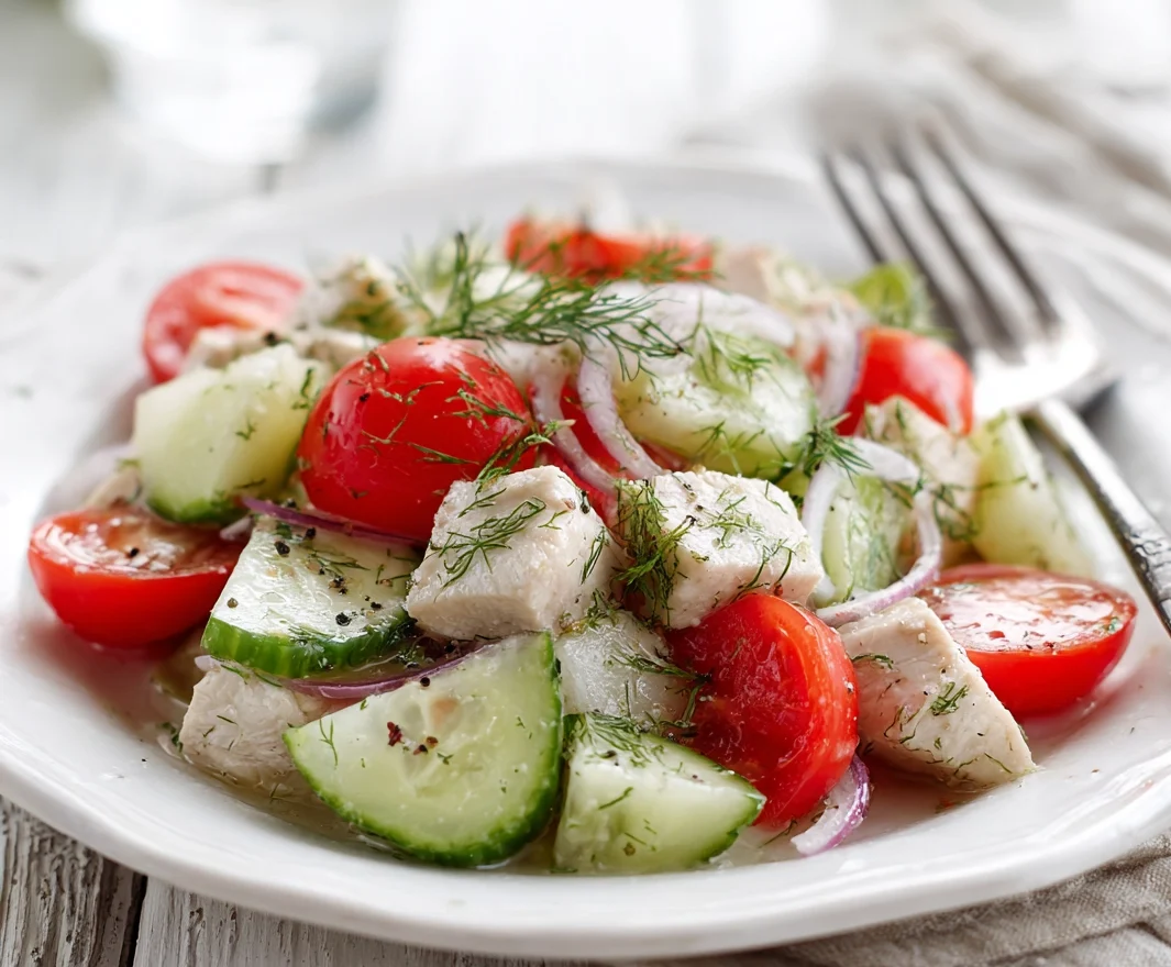 chicken cucumber salad
