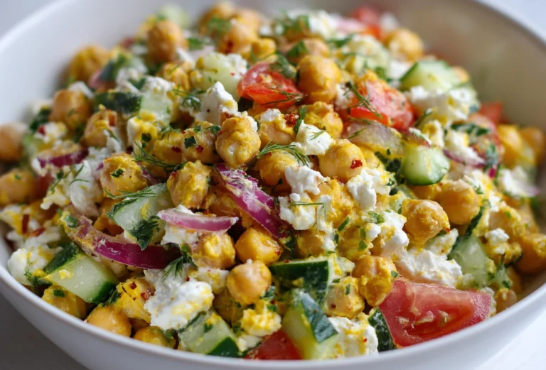 curry chickpea cottage cheese salad