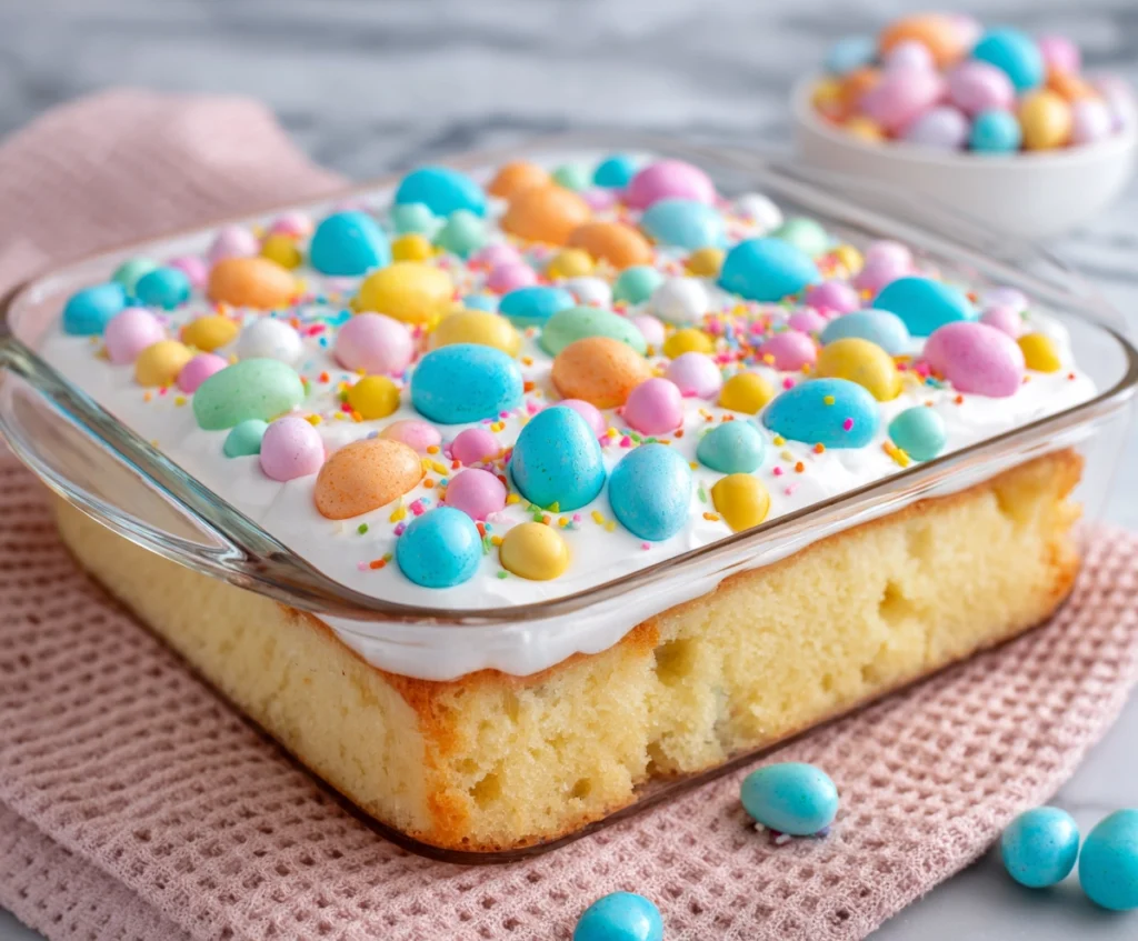 easter poke cake