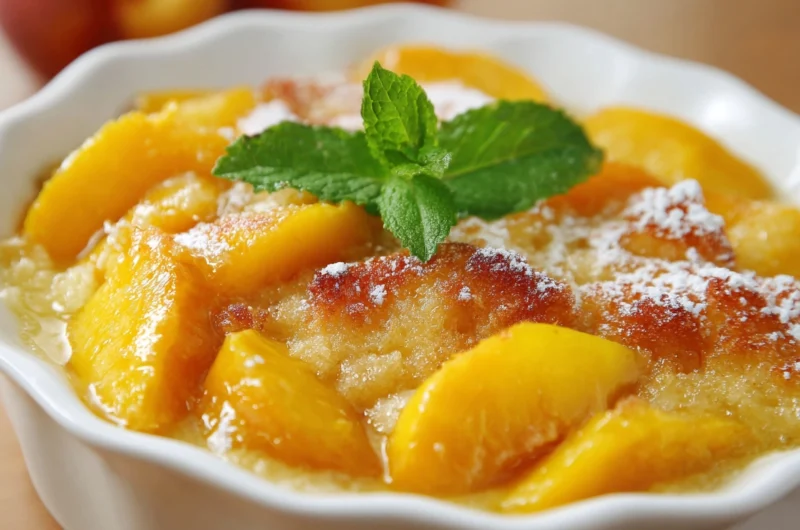 Sweet, Juicy, Homemade Peach Cobbler Made Simple