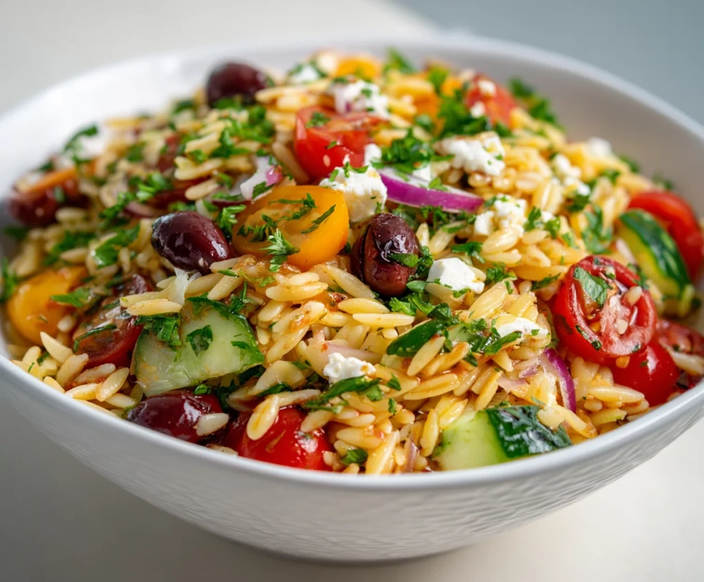 mediterranean orzo salad