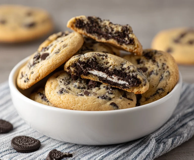 oreo stuffed chocolate chip cookies