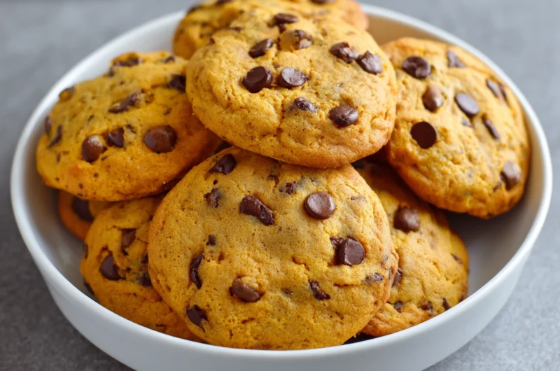 The Best Soft and Chewy Pumpkin Chocolate Chip Cookies
