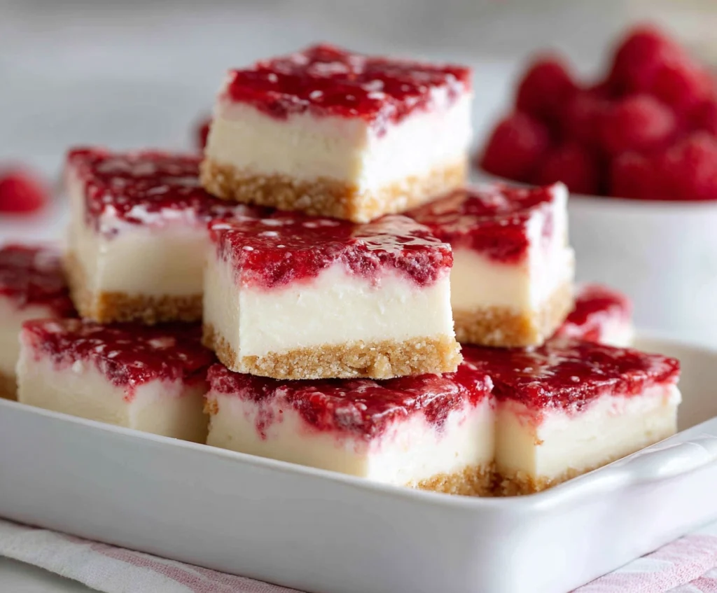 raspberry cream cheese squares