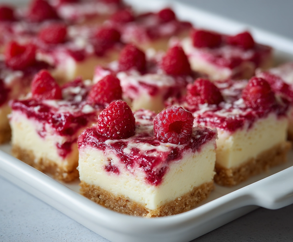 raspberry cream cheese squares