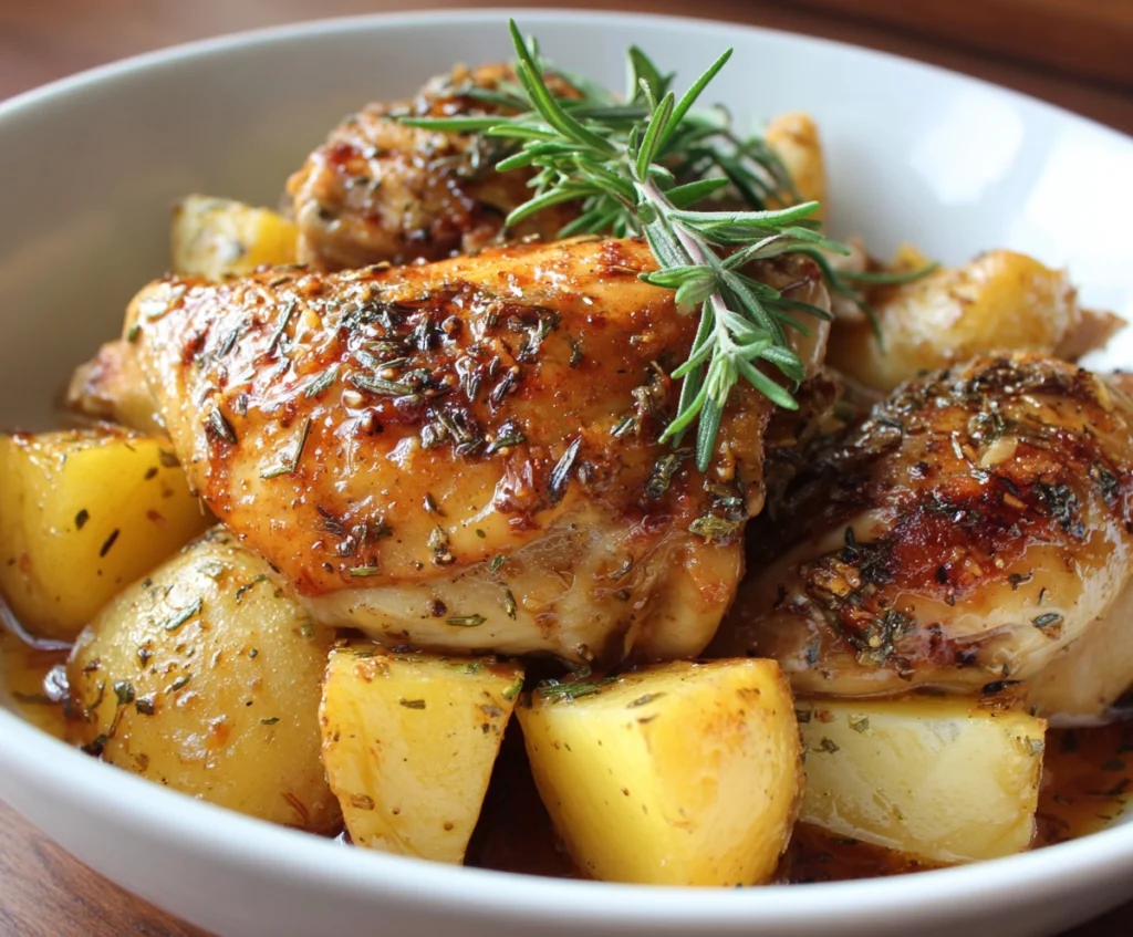 slow cooker chicken and potatoes
